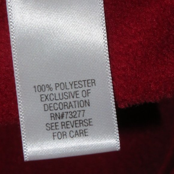 Craft & Barrow XL Red Plush Vest - Picture 6 of 6